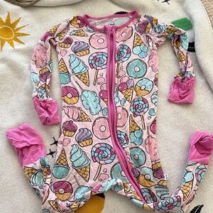 Little sleepies Colorful Ice Cream and Donut zippy